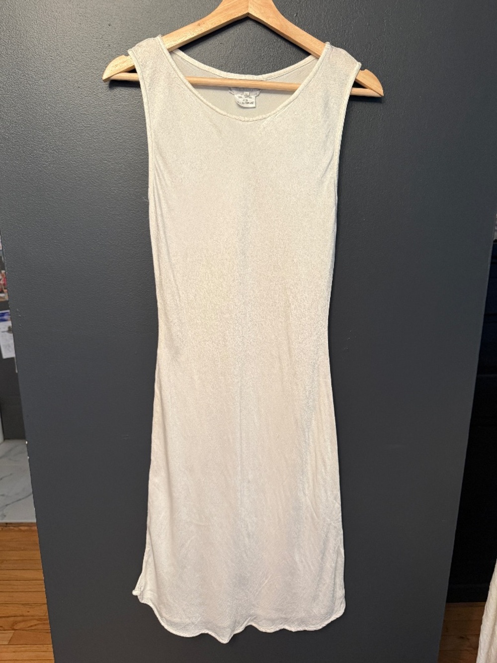 VINTAGE 90s GHOST (made in England) White Satin/Viscose Slip dress